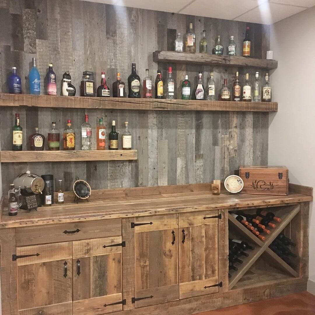 13 Easy DIY Rustic Basement Bar Ideas On a Budget - Romanticizing Rachel