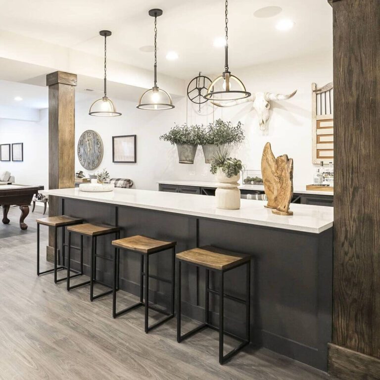 13 Easy DIY Rustic Basement Bar Ideas On a Budget - Romanticizing Rachel