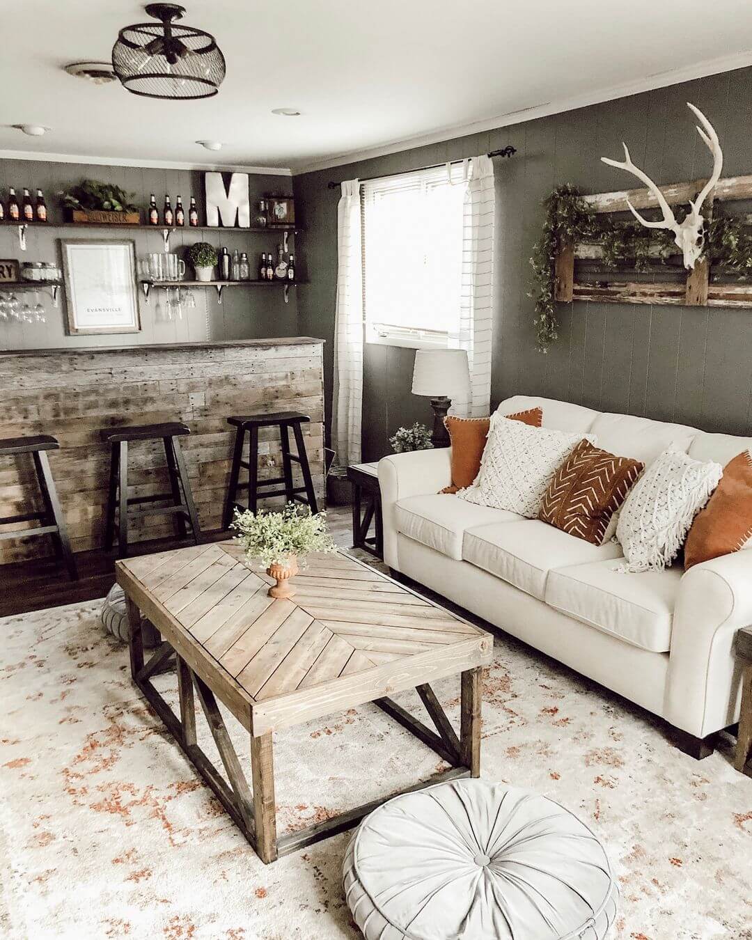 13 Easy DIY Rustic Basement Bar Ideas On a Budget - Romanticizing Rachel