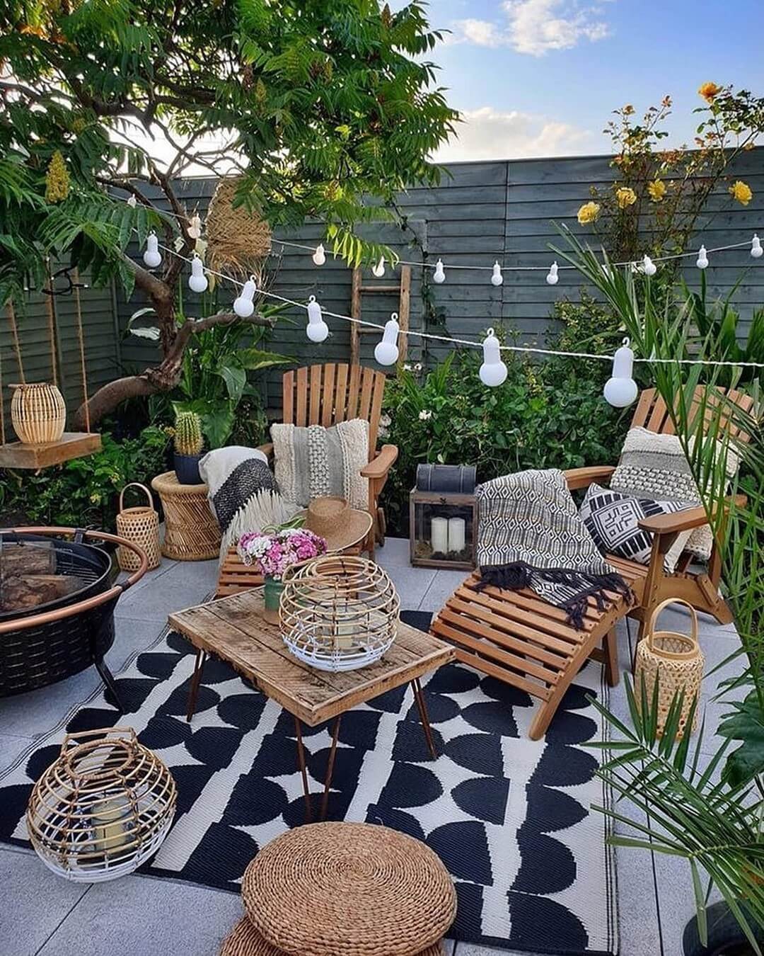 20 Small Backyard Concrete Patio Ideas on a Budget - Romanticizing Rachel