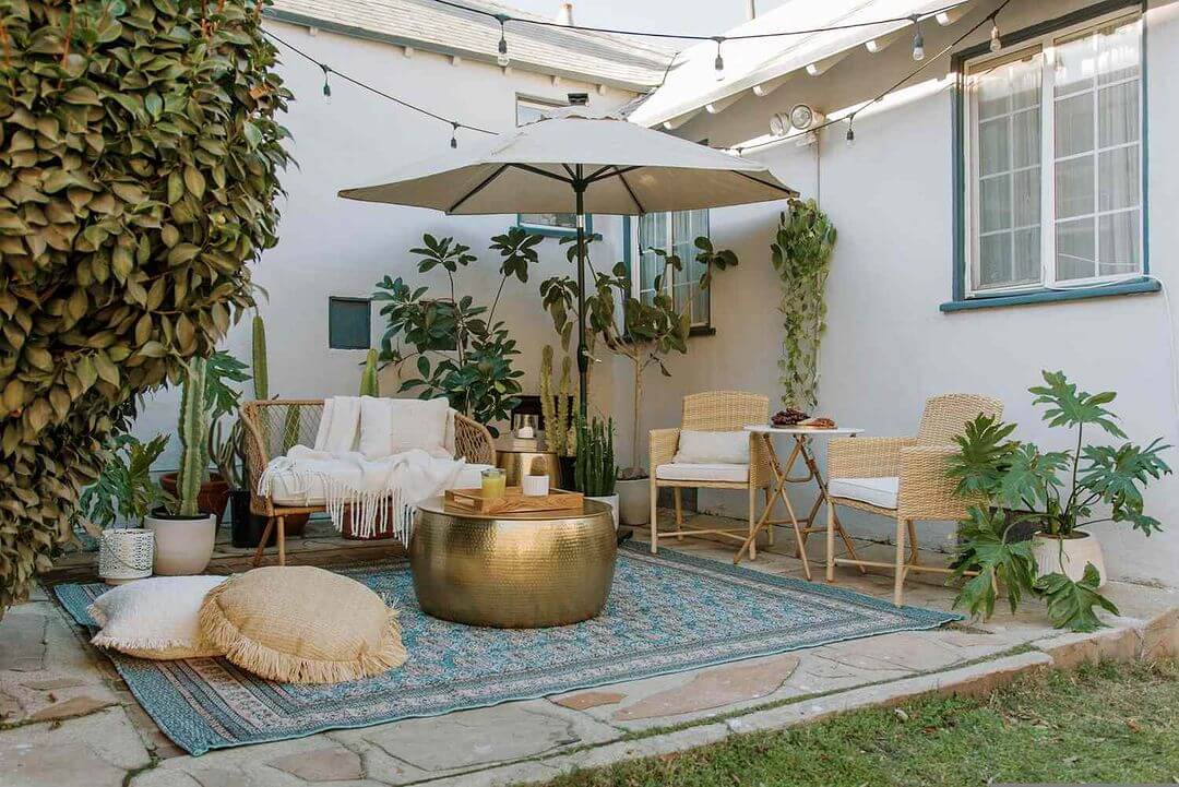 20 Small Backyard Concrete Patio Ideas on a Budget - Romanticizing Rachel