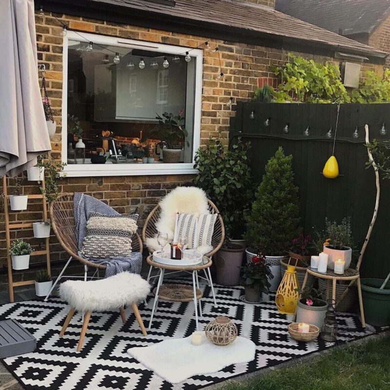 20 Small Backyard Concrete Patio Ideas on a Budget - Romanticizing Rachel