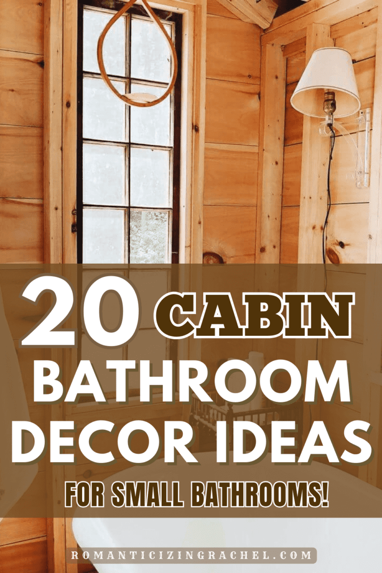 20 Cozy Cabin Bathroom Ideas for Small Bathrooms - Romanticizing Rachel - Cozy Cabin Bathroom Renovation
