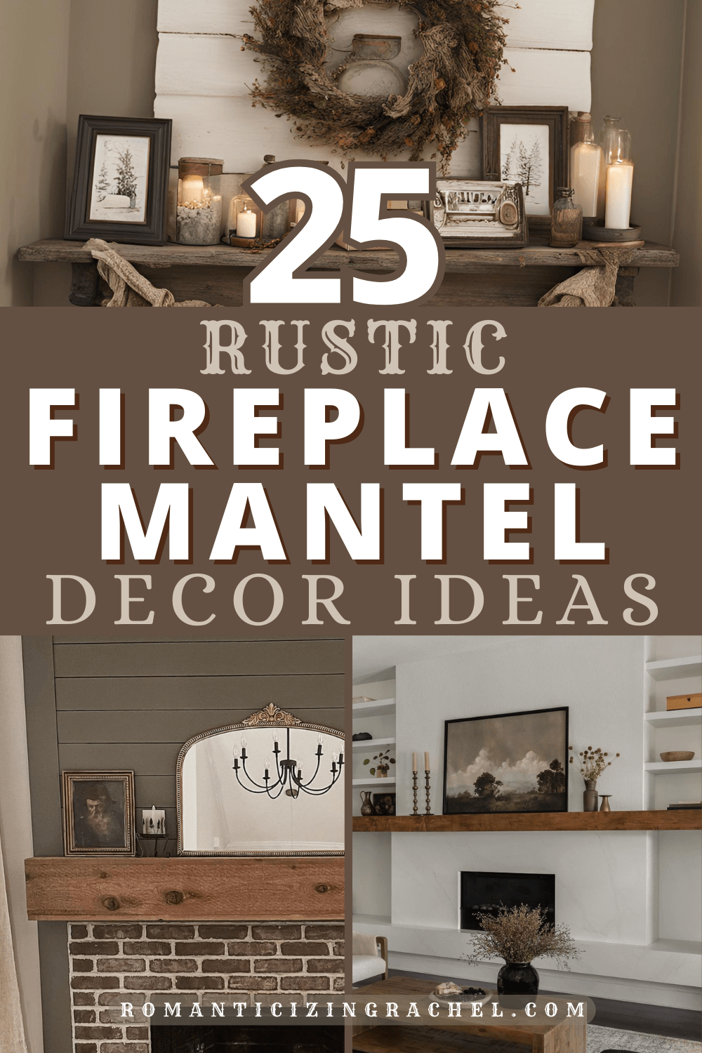 25 Rustic Fireplace Mantel Decorating Ideas for All Seasons ...