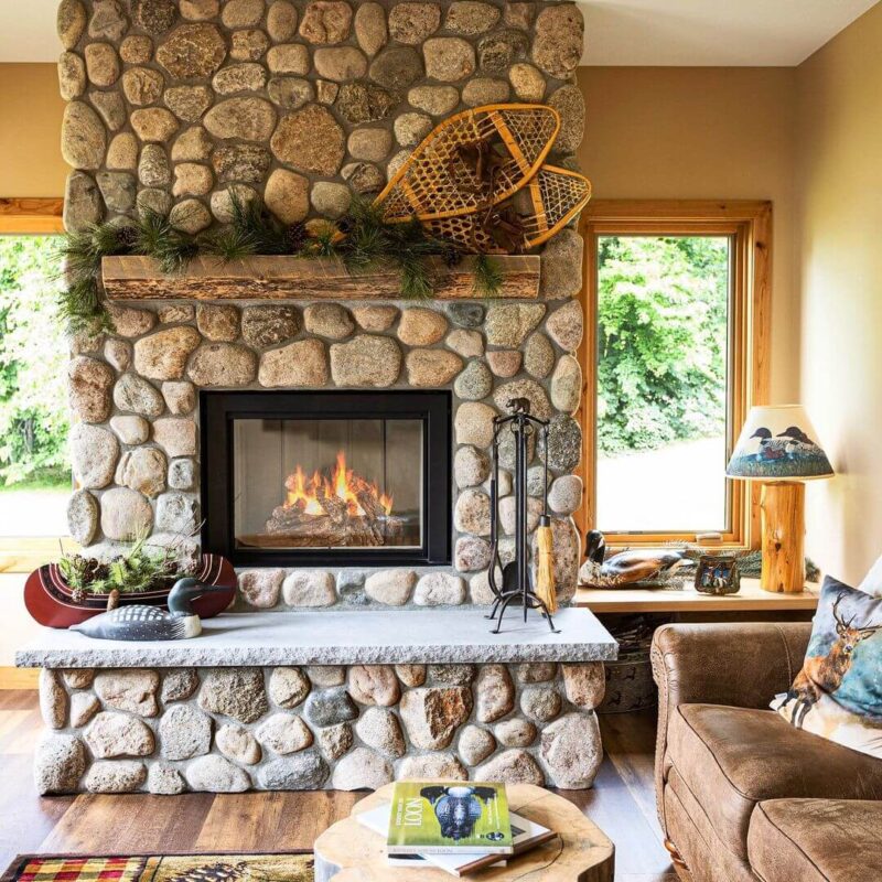 25 Rustic Fireplace Mantel Decorating Ideas for All Seasons ...