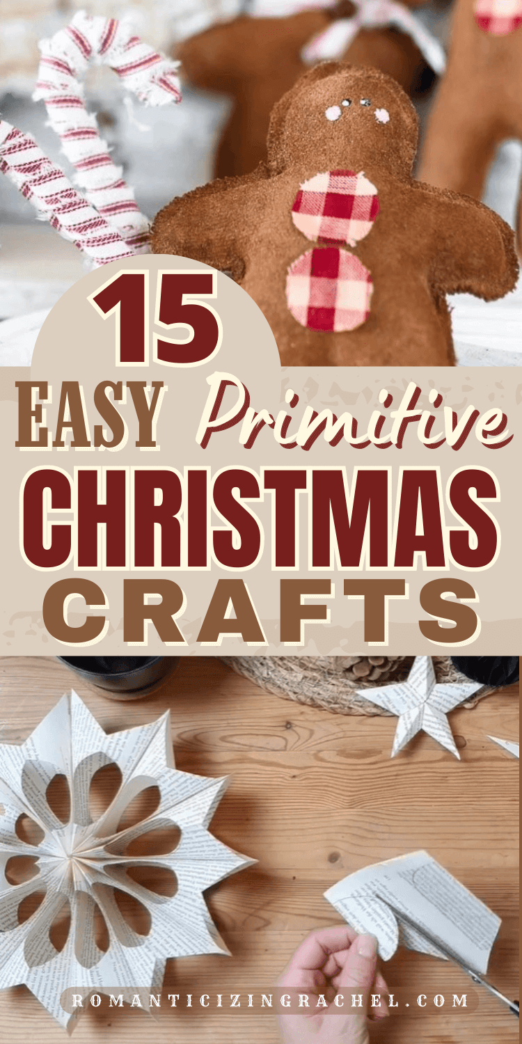 Primitive Craft Tutorials 15 Easy Primitive Christmas Crafts for a Vintage Holiday Home ...