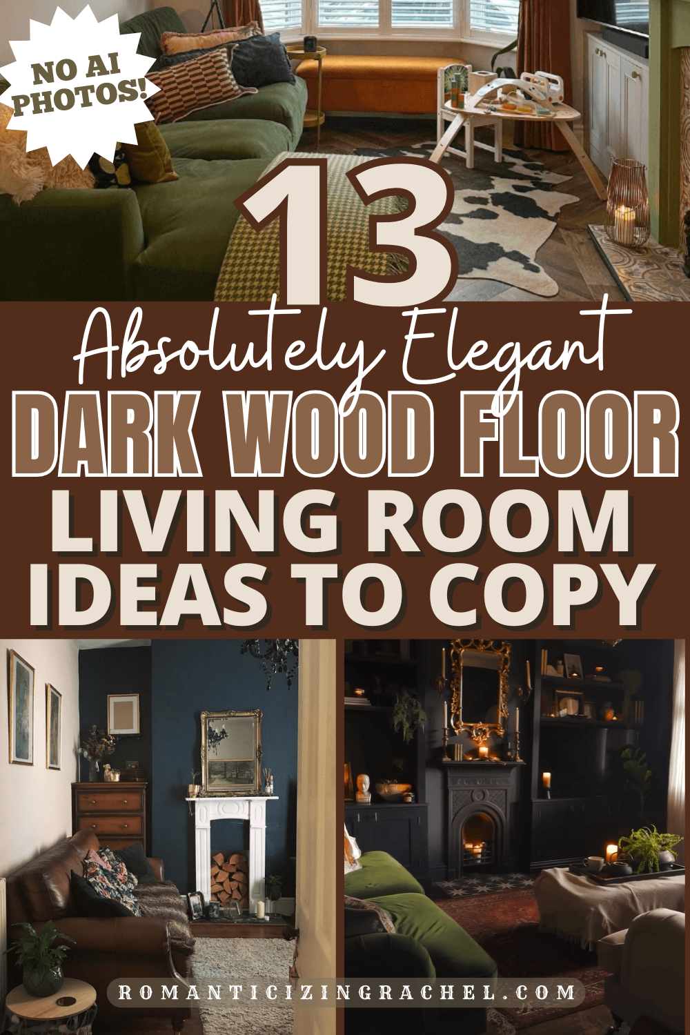 13 Stunning Dark Wood Floor Living Room Ideas for When You're Stumped ...