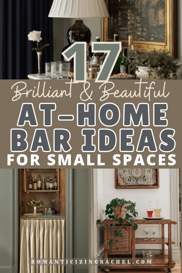 17 Brilliant At-Home Bar Ideas for Small Spaces - Romanticizing Rachel